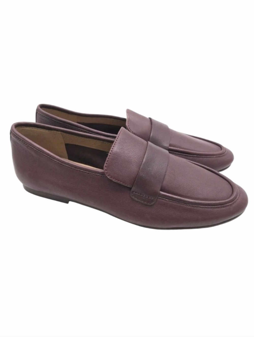Madewell The Lacey Loafer Women's Size 9 Cabernet Leather Slip On Round Toe‎